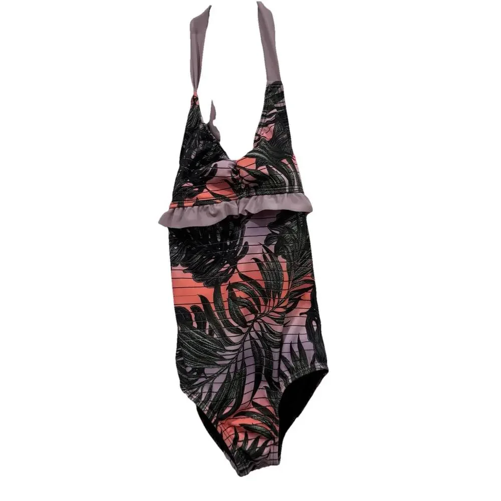 Girls Hurley Swimsuit Size 6 Tropical One Piece Bathing Suit Swim‎